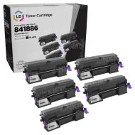 5 Pack Compatible Ricoh 841886 Standard Yield Black Toner Cartridge