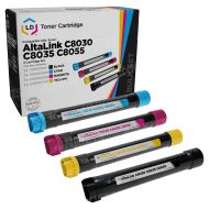 Set of 4 Compatible Xerox AltaLink C8030 / C8035 / C8055  Toner Cartridges (Black, Cyan, Magenta, Yellow)