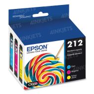 Original Epson 212 Standard capacity color multi-pack ink cartridges, C/M/Y, T212520-S