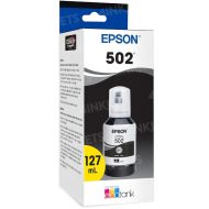 Epson OEM T502 Black Ink Bottle, 127ml