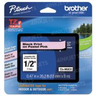 Brother OEM TZeMQE31 12mm (0.47") Black on Pastel Pink Tape