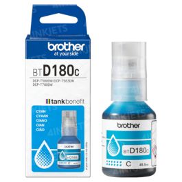 Brother OEM BTD180C High Yield Cyan Ink Bottle - 4inkjets