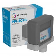 Compatible Canon PFI307C Cyan Ink Cartridge