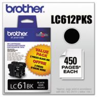Original Brother LC612PKS Black Ink Cartridge