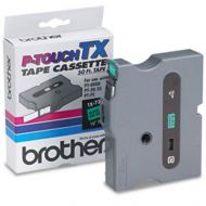 OEM Brother TX-7311 1/2" Black on Green Label Tape