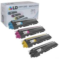 Set of 4 Brother Compatible TN210 Toners: BCMY