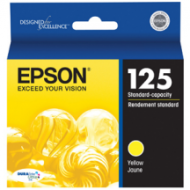Original Epson 125 Yellow Ink Cartridge