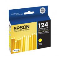 Original Epson 124 Yellow Ink Cartridge
