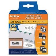 Original Brother DK-1208 (1.4 in x 3.5 in) White Paper Address Labels