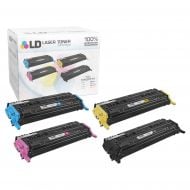 LD Remanufactured Replacement for HP 124A (Bk, C, M, Y) Toners