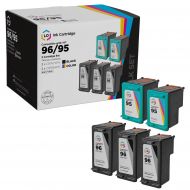 LD Remanufactured Black & Color Ink Cartridges for HP 96 & 95