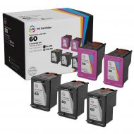 LD Remanufactured Black & Color Ink Cartridges for HP 60