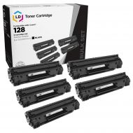 5 Pack of Canon Compatible 128 Black Toners