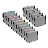 Remanufactured Matte T034 15 Piece Set of Ink for Epson