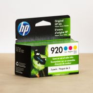 Original HP 920 Cyan, Magenta & Yellow Ink Tri-Pack, N9H55FN