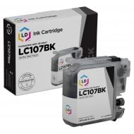 Compatible LC107BK Super High Yield Black Ink for Brother
