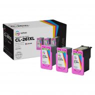 LD InkPods™ Replacements for Canon CL-261XL Ink Cartridge (Tri-Color, 3-Pack with OEM printhead)