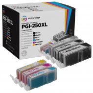 Compatible Canon PGI250XL & CLI251XL: 1 Pigment Bk PGI250XL & 1 Each of CLI251XL Bk, C, M, Y, G (Set of Ink)