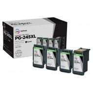 LD InkPods™ Replacements for Canon PG-245XL Ink Cartridge (Black, 4-Pack with OEM printhead)