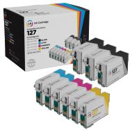 Compatible 127 9 Piece Set of Ink Cartridges for Epson