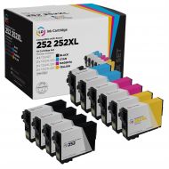 Remanufactured 252/252XL 10 Piece Set of Ink for Epson