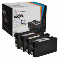 Remanufactured 802XL 4 Piece Set of Ink for Epson