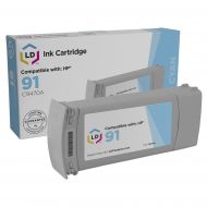 LD Remanufactured C9470A / 91 Light Cyan Ink for HP