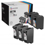 LD Remanufactured 45 and 78 Black and Color Ink for HP