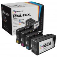 LD Compatible Set of 4 Ink Cartridges for HP 932XL