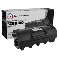 Compatible High Yield Black Toner for Lexmark 53B1H00