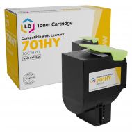 Compatible Lexmark 701HY High Yield Yellow Toner