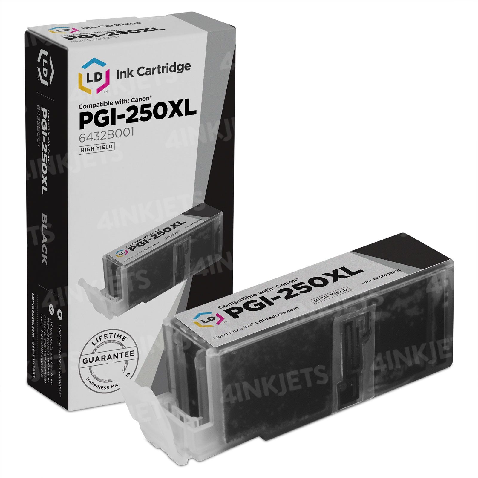  Canon PGI-250 PGBK Compatible to  iP7220,iP8720,iX6820,MG5420,MG5520/MG6420,MG5620/MG6620,MG6320,MG7120,MG7520,MX922/MX722  Printers : Office Products