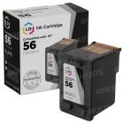 LD Remanufactured C6656AN / 56 Black Ink for HP