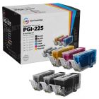 Compatible Canon PGI-225 & CLI-226: 1 Pigment Bk PGI-225 & 1 Each of CLI-226 Bk, C, M, Y, G (Set of Ink)