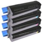 Compatible Type C6 HY Set of 4 Laser Toner Cartridges for Okidata