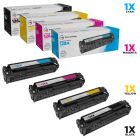 LD Remanufactured Replacement for HP 128A (Bk, C, M, Y) Toners