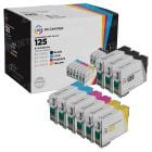 Remanufactured 125 9 Piece Set of Ink for Epson