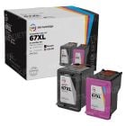 LD Remanufactured 67XL Series Set for HP