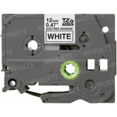 OEM Brother TZEAF231 Black on White Tape