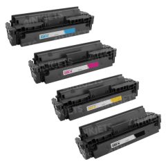 Compatible Canon 055H High Yield Set of 4 (BK/C/M/Y) Toner Cartridges with Chips