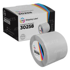 Compatible Tape Dymo 30258 Black on White for your Dymo Label Printer - 2.1 x 2.75 ft