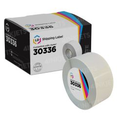 Compatible Tape Dymo 30336 Black on White for your Dymo Label Printer - 1 x 2.1 ft