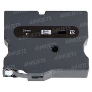 OEM Brother TX-1511 1" Black on Clear Label Tape