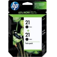 Original HP 21 Black Ink Twin Pack, C9508FN