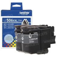 OEM Brother LC506XXL Twin Pack Super High Yield Black Ink Cartridges