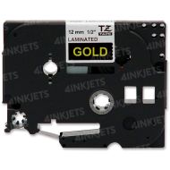 OEM Brother TZe334 Gold on Black Tape