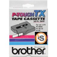 OEM Brother TX-4311 1/2" Black on Red Label Tape