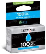 OEM Lexmark 100XL High Yield Cyan Ink