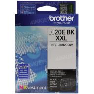 Original Brother LC20EBK Super HY Black Ink Cartridge