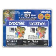 OEM Brother LC512PKS Black Ink Cartridges, 2 Pack